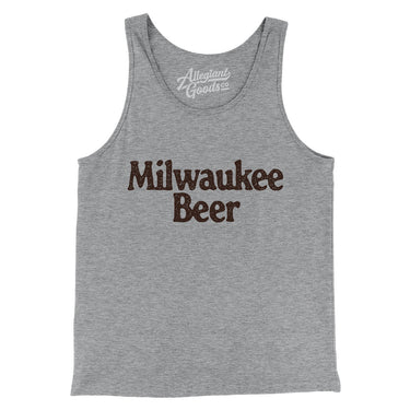 Milwaukee Beer Men/Unisex Tank Top-Athletic Heather-Allegiant Goods Co. Vintage Sports Apparel