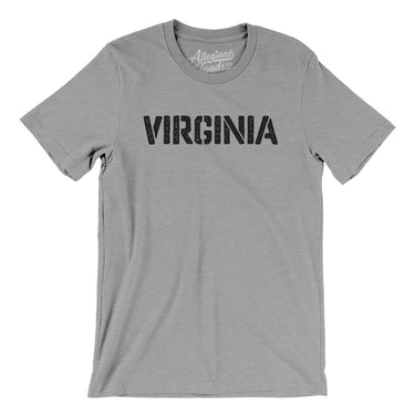 Virginia Military Stencil Men/Unisex T-Shirt-Allegiant Goods Co. Vintage Sports Apparel