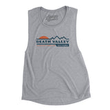 Death Valley Sunset Women's Flowey Scoopneck Muscle Tank-Athletic Heather-Allegiant Goods Co. Vintage Sports Apparel