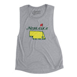 Nebraska Golf Women's Flowey Scoopneck Muscle Tank-Allegiant Goods Co. Vintage Sports Apparel