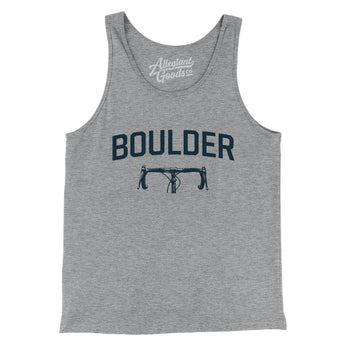 Boulder Cycling Men/Unisex Tank Top-Athletic Heather-Allegiant Goods Co. Vintage Sports Apparel