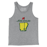 Arkansas Golf Men/Unisex Tank Top-Allegiant Goods Co. Vintage Sports Apparel