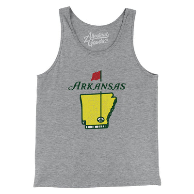 Arkansas Golf Men/Unisex Tank Top-Athletic Heather-Allegiant Goods Co. Vintage Sports Apparel