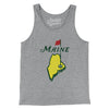 Maine Golf Men/Unisex Tank Top-Athletic Heather-Allegiant Goods Co. Vintage Sports Apparel