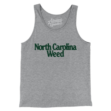 North Carolina Weed Men/Unisex Tank Top-Allegiant Goods Co. Vintage Sports Apparel
