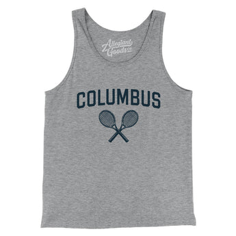 Columbus Tennis Men/Unisex Tank Top-Athletic Heather-Allegiant Goods Co. Vintage Sports Apparel