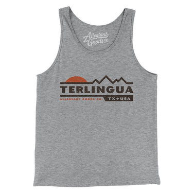 Terlingua Mountain Sunset Men/Unisex Tank Top-Athletic Heather-Allegiant Goods Co. Vintage Sports Apparel