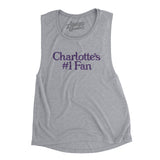 Charlotte's Number 1 Fan Women's Flowey Scoopneck Muscle Tank-Allegiant Goods Co. Vintage Sports Apparel
