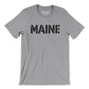 Maine Military Stencil Men/Unisex T-Shirt-Athletic Heather-Allegiant Goods Co. Vintage Sports Apparel