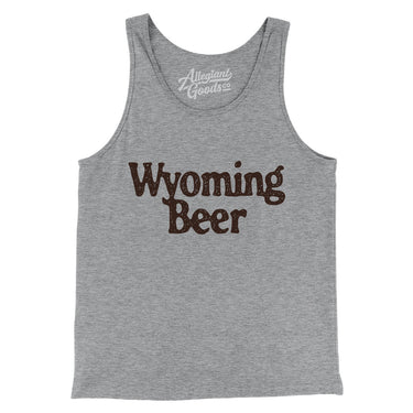 Wyoming Beer Men/Unisex Tank Top-Athletic Heather-Allegiant Goods Co. Vintage Sports Apparel