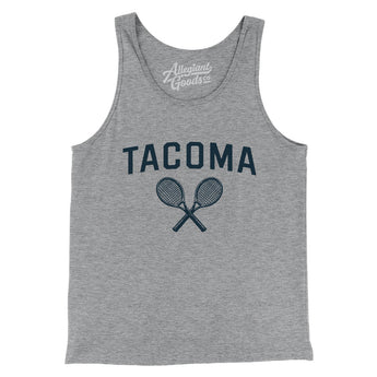 Tacoma Tennis Men/Unisex Tank Top-Athletic Heather-Allegiant Goods Co. Vintage Sports Apparel