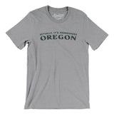 Actually It's Pronounced Oregon Men/Unisex T-Shirt-Athletic Heather-Allegiant Goods Co. Vintage Sports Apparel