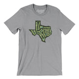 Texas Golf Course Map Men/Unisex T-Shirt-Athletic Heather-Allegiant Goods Co. Vintage Sports Apparel