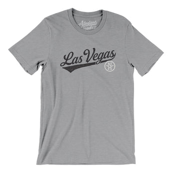 Las Vegas Vintage Script Men/Unisex T-Shirt-Allegiant Goods Co. Vintage Sports Apparel