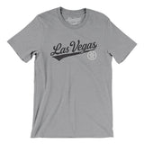 Las Vegas Vintage Script Men/Unisex T-Shirt-Athletic Heather-Allegiant Goods Co. Vintage Sports Apparel