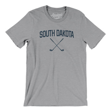 South Dakota Golf Men/Unisex T-Shirt-Athletic Heather-Allegiant Goods Co. Vintage Sports Apparel