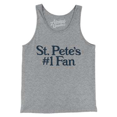 St Pete's Number 1 Fan Men/Unisex Tank Top-Allegiant Goods Co. Vintage Sports Apparel