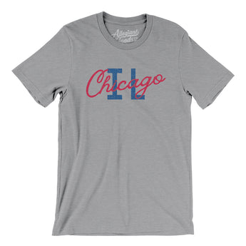 Chicago Illinois Overprinted Men/Unisex T-Shirt-Allegiant Goods Co. Vintage Sports Apparel