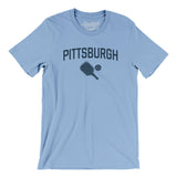 Pittsburgh Pickleball Men/Unisex T-Shirt-Baby Blue-Allegiant Goods Co. Vintage Sports Apparel