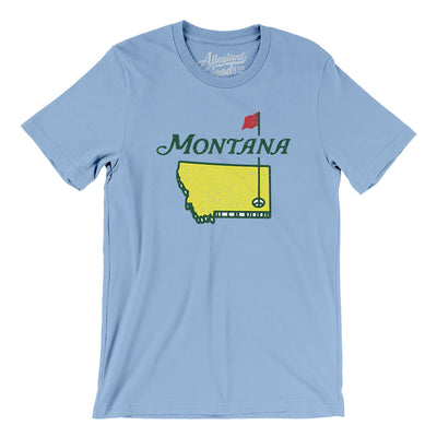 Montana Golf Men/Unisex T-Shirt-Baby Blue-Allegiant Goods Co. Vintage Sports Apparel