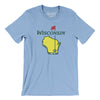 Wisconsin Golf Men/Unisex T-Shirt-Baby Blue-Allegiant Goods Co. Vintage Sports Apparel