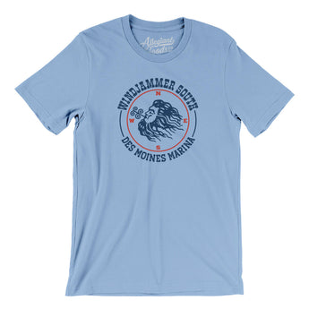 Windjammer South Puget Sound Men/Unisex T-Shirt-Baby Blue-Allegiant Goods Co. Vintage Sports Apparel