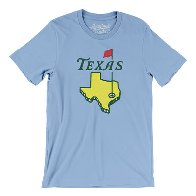 Texas Golf Men/Unisex T-Shirt-Baby Blue-Allegiant Goods Co. Vintage Sports Apparel