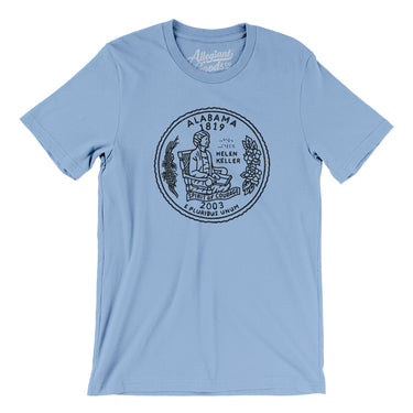 Alabama State Quarter Men/Unisex T-Shirt-Allegiant Goods Co. Vintage Sports Apparel
