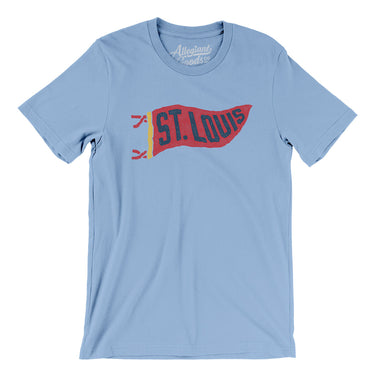 St Louis Pennant Men/Unisex T-Shirt-Allegiant Goods Co. Vintage Sports Apparel