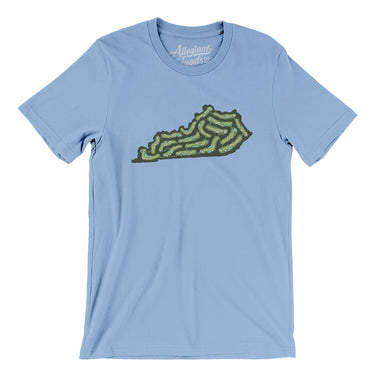 Kentucky Golf Course Men/Unisex T-Shirt-Baby Blue-Allegiant Goods Co. Vintage Sports Apparel