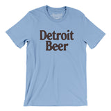 Detroit Beer Men/Unisex T-Shirt-Baby Blue-Allegiant Goods Co. Vintage Sports Apparel