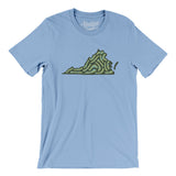 Virginia Golf Course Men/Unisex T-Shirt-Baby Blue-Allegiant Goods Co. Vintage Sports Apparel