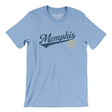 Memphis Vintage Script Men/Unisex T-Shirt-Allegiant Goods Co. Vintage Sports Apparel