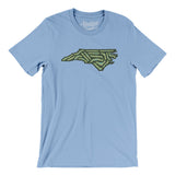 North Carolina Golf Course Men/Unisex T-Shirt-Baby Blue-Allegiant Goods Co. Vintage Sports Apparel