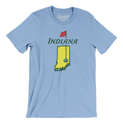 Indiana Golf Men/Unisex T-Shirt-Baby Blue-Allegiant Goods Co. Vintage Sports Apparel