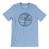 Pennsylvania State Quarter Men/Unisex T-Shirt-Baby Blue-Allegiant Goods Co. Vintage Sports Apparel