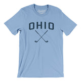 Ohio Golf Men/Unisex T-Shirt-Baby Blue-Allegiant Goods Co. Vintage Sports Apparel