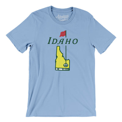 Idaho Golf Men/Unisex T-Shirt-Baby Blue-Allegiant Goods Co. Vintage Sports Apparel