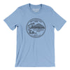 Washington State Quarter Men/Unisex T-Shirt-Baby Blue-Allegiant Goods Co. Vintage Sports Apparel