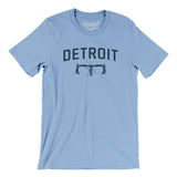 Detroit Cycling Men/Unisex T-Shirt-Baby Blue-Allegiant Goods Co. Vintage Sports Apparel