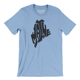 Maine State Shape Text Men/Unisex T-Shirt-Allegiant Goods Co. Vintage Sports Apparel