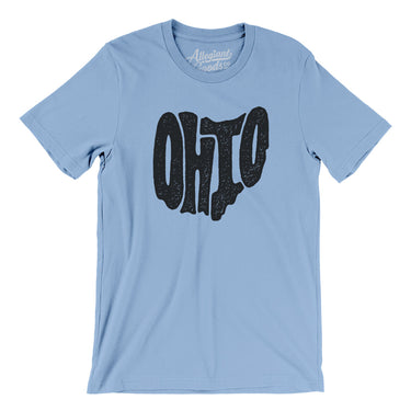 Ohio State Shape Text Men/Unisex T-Shirt-Allegiant Goods Co. Vintage Sports Apparel