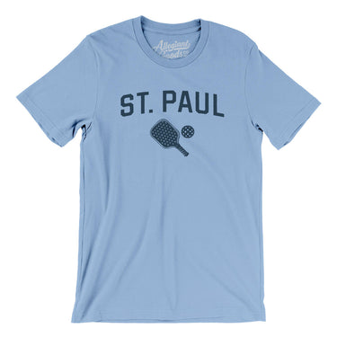 St. Paul Pickleball Men/Unisex T-Shirt-Baby Blue-Allegiant Goods Co. Vintage Sports Apparel