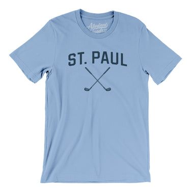 St. Paul Golf Men/Unisex T-Shirt-Baby Blue-Allegiant Goods Co. Vintage Sports Apparel