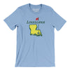 Louisiana Golf Men/Unisex T-Shirt-Baby Blue-Allegiant Goods Co. Vintage Sports Apparel