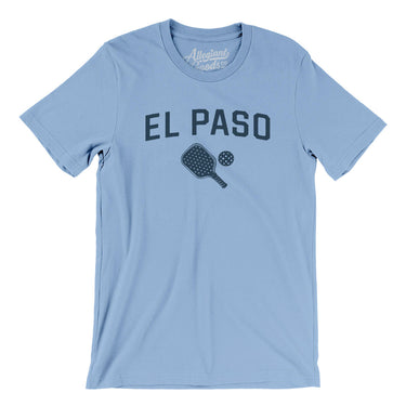 El Paso Pickleball Men/Unisex T-Shirt-Baby Blue-Allegiant Goods Co. Vintage Sports Apparel