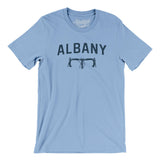 Albany Cycling Men/Unisex T-Shirt-Baby Blue-Allegiant Goods Co. Vintage Sports Apparel