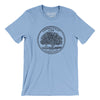 Connecticut State Quarter Men/Unisex T-Shirt-Baby Blue-Allegiant Goods Co. Vintage Sports Apparel