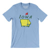 Iowa Golf Men/Unisex T-Shirt-Baby Blue-Allegiant Goods Co. Vintage Sports Apparel