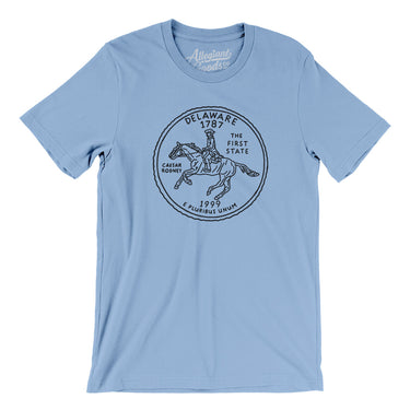 Delaware State Quarter Men/Unisex T-Shirt-Allegiant Goods Co. Vintage Sports Apparel
